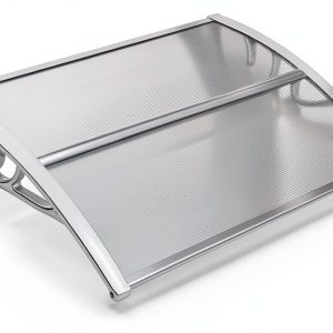 Window Awning Outvita 40x30 Polycarbonate Door Canopy White Bracket-0