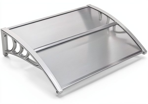Window Awning Outvita 40x30 Polycarbonate Door Canopy White Bracket-0
