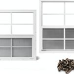 Shed Window NeatiEase 24x36 Mount Tempered Glass & Fiberglass Screen-0