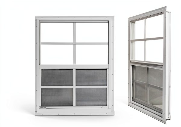Shed Window NeatiEase 24x36 Mount Tempered Glass & Fiberglass Screen-2