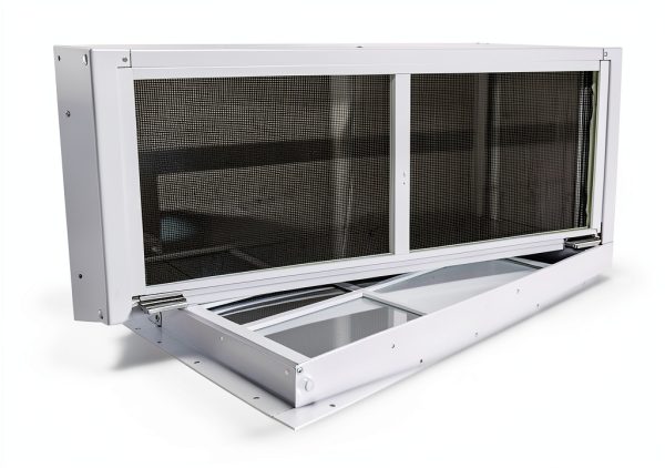 Shed Window NeatiEase 24x36 Mount Tempered Glass & Fiberglass Screen-3