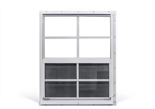 Shed Window NeatiEase 24x36 Mount Tempered Glass & Fiberglass Screen-1